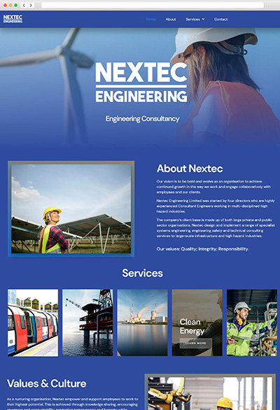 Nextec Customer Mockup